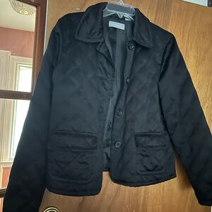 Liz Claiborne Women's Black Quilted Jacket